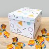 FETTIPOP DIY Butterfly Explosion Gift Box (white-yellow) DIY 7.1x5.5x4.3 inches, Surprise Flying Butterfly Box