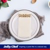 JOLLY CHEF 100 Disposable Hand Towels, Soft and Absorbent Linen Feel Dinner Napkin, Elegant Decorative Paper Guest Towels for Kitchen, Bathroom,Weddings,Parties, Gold and White