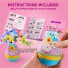 Klever Kits Button Flower Craft with 2 Vases - Make Your Own Flower Bouquet with Button and Felt - DIY Flower Kits Art and Crafts Gift for Birthday