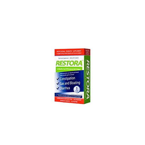 Restora Probiotic Supplement -Immunity Booster-Patented probiotic w|Omega 3, Gut Health Stabilizer Increases Resistance to Infectious Diseases -Calms Inflammation