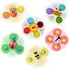 Suction Cup Spinner Toy for Baby - Suction Cup Fidget Spinner Toys Bath Toys Window Spinning Top Baby Toys 12-18 Months Christmas Birthday Gifts for 1 2 3 Boys Girls Sensory Toys for Toddlers 1-3