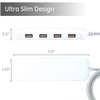 UltraPro GE Wall Charger, 4 Port USB Charger, 6 Ft Cord, Multi USB Charger Station, White, 44139