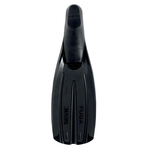 SEAC Fuga Full Foot Fins, Color: Black, Size: 7-8