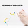 lpdrzka Cat Toy Balls, Cat Bouncy Ball with Feathers Interactive Cat Toys Cat Exrecise Toy, Safe for Your Kitty (5 PCS - Random Color)