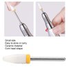 Ceramic Nail Drill Bit Corn Head Ceramic Grinding Parts Nail File Drill Bit Lightweight Manicure Polishing Removing Cuticle(Extra Fine Grinding XF Yellow Box)