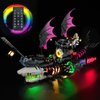 DALDED LED Lighting Kit for Lego DREAMZzz Nightmare Shark Ship 71469, LED Light Compatible with Lego 71469 Building Block Models (Remote Control Version)