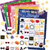ceiba tree Happy New Year Bingo Cards New Years Eve Bingo Game 24 Players for Kids Adult Party Supply