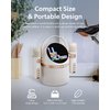 PHILIPS S2508 Portable Karaoke Machine,Party Bluetooth Speaker with 2 Karaoke Microphones,7 H Battery,Multi-Colored Light Modes with Display Screen,6 Vocal Effects,USB,AUX or TF Card Input,Mini,White