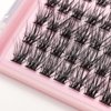 DIY 120Pcs Cluster Lashes C Curl Natural Look Mixed Size False Eyelashes Volume Eyelash Extension Dramatic Eyelash Makeup Tools (14/16/18mm)
