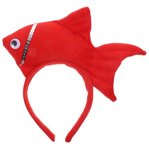 Blue Fish Goldfish Marine Life Sea Animal Costume Headband Accessories for Halloween Dress Up, Women's Headbands, Women's Fashion Headbands,Headbands for Women's Hair, Wide Headbands for Women's Hair