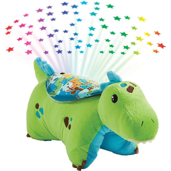 Pillow Pets Sleeptime Lites Green Dinosaur Stuffed Animal Plush Night Light