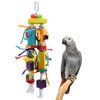 Wontee Bird Toys Parrot Chewing Toys Wood Blocks Tearing Toys for Parakeet Cockatiel Sun Conure African Grey Indian Ringnecks Small and Medium Sized Birds (Medium)
