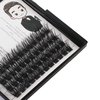 Bodermincer 84 Clusters D Curl Wide Cluster False Eyelash Volume Lashes Natural Eyelashes Set DIY Eyelash Extension 3D Effect Glue Bonded Band Individual Lash Home Eyelash Extension (8MM)