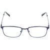 Foster Grant Men's Braydon Multifocus Rectangular Reading Glasses, Matte Navy Blue/Transparent, 54 mm + 1.25