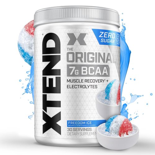 Scivation XTEND Original BCAA Powder Freedom Ice | Sugar Free Post Workout Muscle Recovery Drink with Amino Acids | 7g BCAAs for Men & Women| 30 Servings