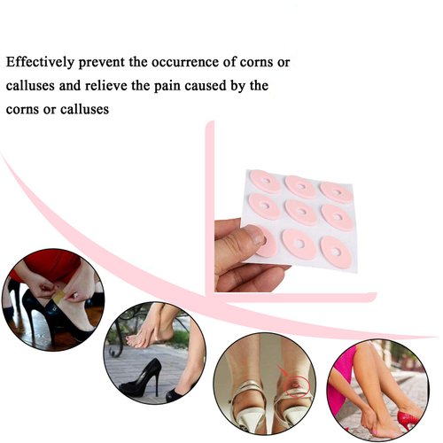 Corn Cushions Corn Pads Shoes Sticker-Waterproof Anti-wear for Corn Callous and Feet Sore 72Pieces