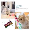Mipcase 100pcs Cat Spring Toys, Colorful Spring Cat Toys Interactive Cat Toys for Indoor Cats Plush Spiral Springs Cat Toy for Cats Kittens
