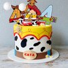 40pcs Cartoon Story Cupcake Toppers 4th Birthday for Boys Girls 4th Birthday Party Supplies Decorations