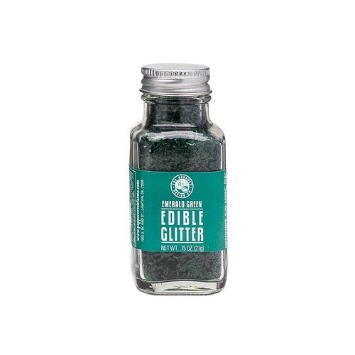 Pepper Creek Farms Edible Glitter, Green, Emerald, 0.75 Ounce