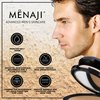 MËNAJI Anti-Shine Powder (HDPV) - Anti-Shine Face Make-Up for Men - Undetectable Full Coverage - Natural Looking Makeup - Mens Makeup - Mens Concealer- Mens Cosmetics - Contains Vitamin C & E - Medium