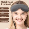 Aroma Season Heated Eye Mask, Warm Eye Compress for Dry Eyes Stye Blepharitis MGD and Blepharitis, Moist Heat Treatment to Unclog Lacrimal Glands (Dark Gray)