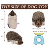 FONBALLOON PARTY Hedgehog Dog Toy, Squeaky Puppy Toys for Small Medium Dogs, Dog