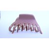Generic Mauve lavender hair claw clip with crystals for fine thin hair (Crystal choice: With crystals), 1 Count (Pack of 1)