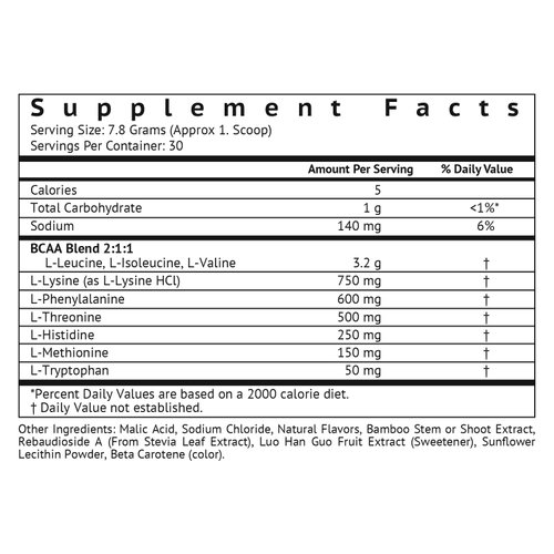 VitaMonk Clean EAA - EAAs with No Artificial Sweeteners for Pre-Workout, Energy and Recovery - Max Bioavailable EAA Powder with 9 Essential Amino Acids - Natural Lemonade Flavor