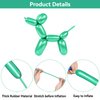 ZBYDNG 260 Balloons, Thickening Long Balloons for Tying Balloon Arch, Twisting Latex Animals Magic Modeling Skinny Birthday Balloons for Kid‘s Party Wedding Decoartion 100pcs （Metallic Green）