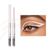 Mefyhtune White Pencil Eyeliner Waterproof Retractable Cream White Gel Eyeliner Smudge-proof Hypoallergenic (01#)