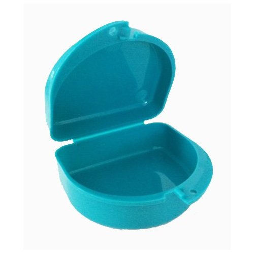 Zumoe Lacrosse (Aqua) Mouth Guard Retainer Case - 7 Standing Sticks