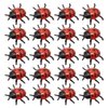 TOYANDONA 25 Pieces Mini Ladybug Figurine Realistic Fake Ladybug Toy Garden Decoration Halloween Prank Props Party Favors for Kids