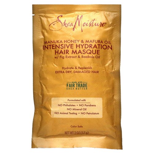 SheaMoisture Intensive Hydration Masque Hair Treatment, Manuka Honey & Mafura Oil, 2 fl.oz. (Pack of 1)