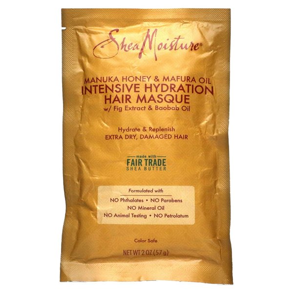 SheaMoisture Intensive Hydration Masque Hair Treatment, Manuka Honey & Mafura Oil, 2 fl.oz. (Pack of 1)