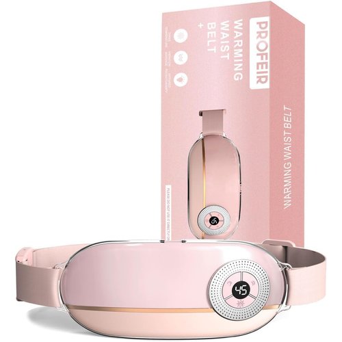 Portable Cordless Heating Pad，Heating Pad 5s Fast Heating，Heating Pads for Cramps with 3 Heat Levels and 3 Massage Modes，Menstrual Heating Pad for Women and Girl (Pink)