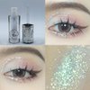 FangTangDI Eyeshadow, Liquid eyeshadow, Eyeshadow stick, Crystal light Blue-green, Eye makeup, Loose Glitter Glue, Lightweight Waterproof, Quick drying, Multipurpose