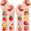 Strawberry Temporary Tattoos Berry First Birthday Party Supplies Decorations 96PCS Cute Tattoos Stickers Party Favors Kids Gifts Girls Boys Classroom School Prizes Themed