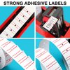 30 Rolls 15000pcs White Price Gun Labels for Mx-5500 Labeller White Pricemarker Stickers Plus 3 Piece Refill Ink Rolls