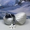 3D Printed Cherry Blossom Dragon with Dragon Egg, 12" Articulated Black and White Cherry Blossom Dragon, Executive Desk Toys,Fidget Autism/ADHD Toy D019-WHT