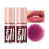 Anglicolor 2PC Lip Glow Oil Hydrating 6 Colors, Moisturizing & Nourishing Plumping Tinted Lip Gloss for Dry Lips, Vegan, Lip Plumper Gloss Make Lips Fuller (2PC#04, 7.6ml)