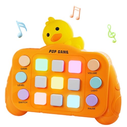 Daleo Quick Push Pop Game, Handheld Puzzle Machine for Boy and Girls, Fast Push Bubble Game Light Up Fidget Toy for Ages 8-13 Kids Christmas Birthday Gifts