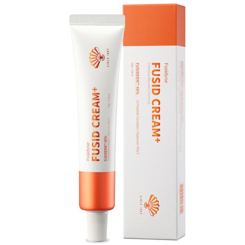FUSIDYNE Fusid Cream Plus (1.58oz) - Moisturizer Face Cream for Daily Hydration, Even Skin Tone. Korean Moisturizer for Face with Fusiderm, Peptides, Vitamin C.