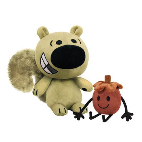 YOTTOY Mo Willems’ Collection/Zoom Squirrel & Acorn Soft Stuffed Plush Toy Pair- 8” & 3” Sitting