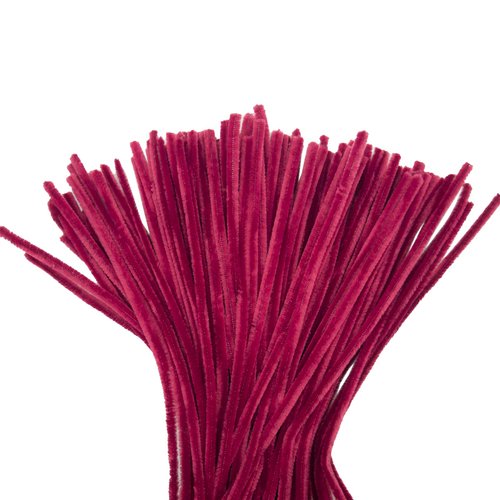 200 Pcs Pipe Cleaners, 12 Inch Long Pipe Cleaners Craft Supplies, Colorful Pipe Cleaners Pastel for Halloween Decoration, Christmas Day and Valentine’S Day DIY Art Creative Crafts (Maroon)