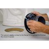 FlexOn Toilet Flange for 4" PVC, ABS, Cast Iron or Lead Pipes-Includes Spacer System to Correct Flange Elevation from 3/8"-1 1/8"