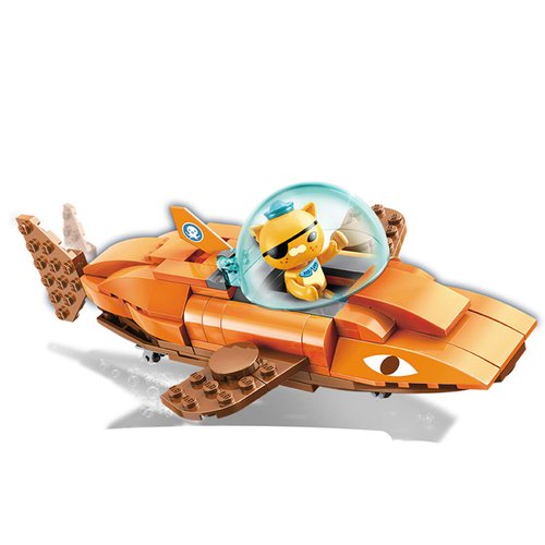 Enlighten for Age 6+ Building Block Ocean Adventure Octonauts GUP-B Tiger Shark Vehicle & Kwazii 113pcs Building Brick Set-No Package Box (3701)