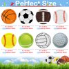 PTECDROTS 40Pcs Sports Birthday Party Plates Decorations 9" Paper Plates Disposable Dinner Birthday Plates Plates Sports Theme Event Game Day Party for Kids Men Birthday Party Supplies