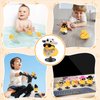 AILOVETECK Rubber Ducks with Duck Plug Holder, Car Ducks for Dashboard, Dashboard Duck for Car Jeep Decoration, Funny Car Dashboard Accessories Gift, Black spot Cowboy Hat