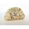 Vanilla black gray white beige marbled hair claw clip