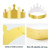 LAPOHI 46 Pcs Paper Crowns for Kids to Decorate Birthday Party Hats Gold for Boys Girls Jewels Gems Stickers DIY Crown Supplies
